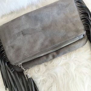 Gray Suede Bag